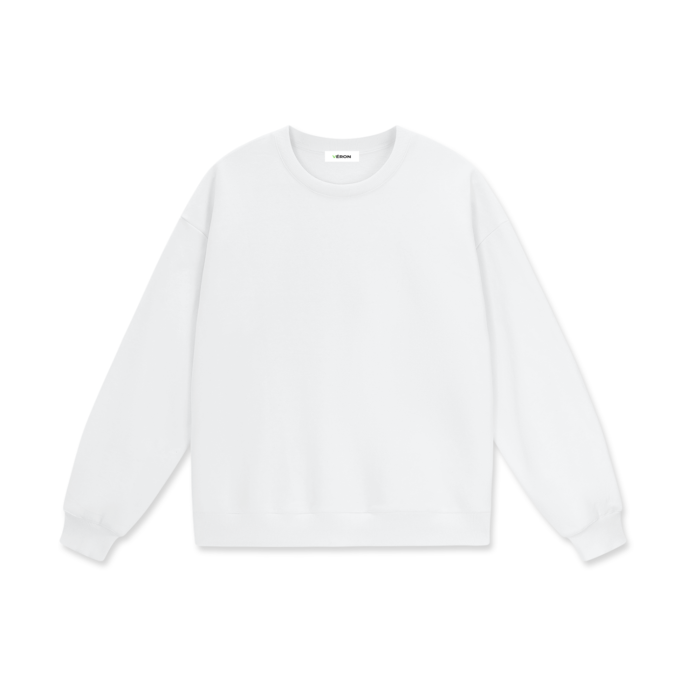 White long-sleeve shirt on a white background