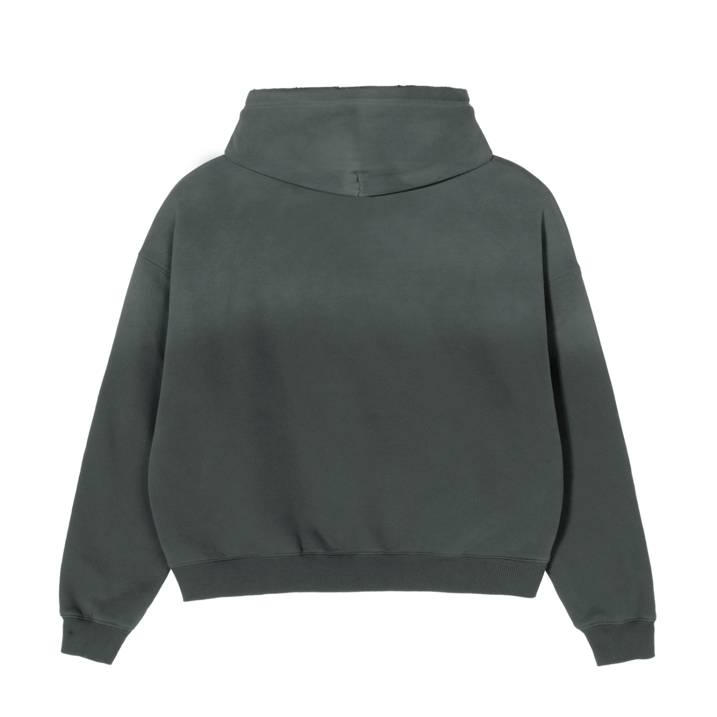 Dark gray hoodie on a white background