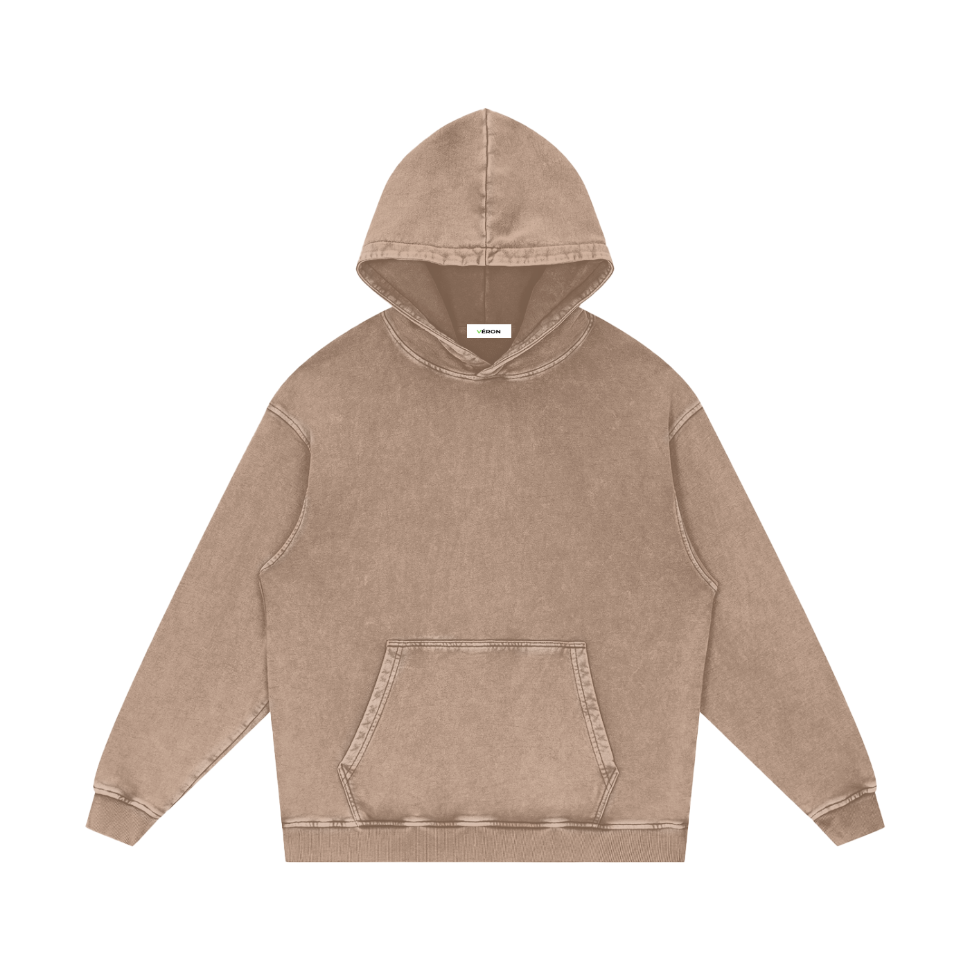 Brown hoodie on a white background