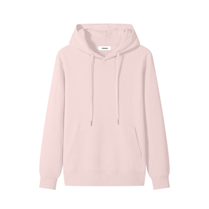 Light pink hoodie on a white background