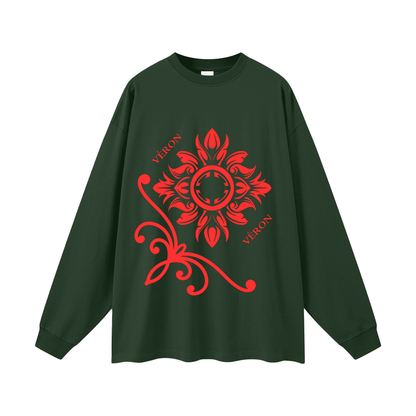 VÉRON Rouge Magnum premium oversized long sleeve shirt 12