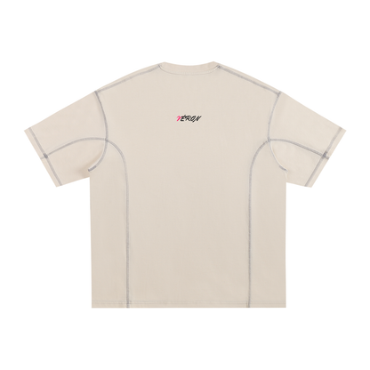 Unisex premium Paris t-shirt by VÉRON in white with Arc de Triomphe art.

