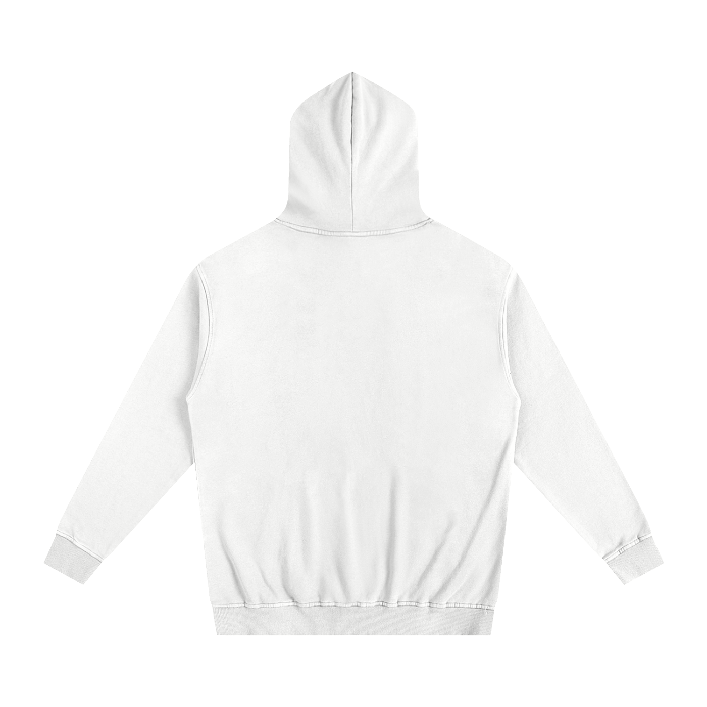 White hoodie on a white background