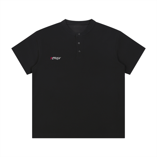 VÉRON Saint-Honoré Unisex Polo Shirt front view white background.