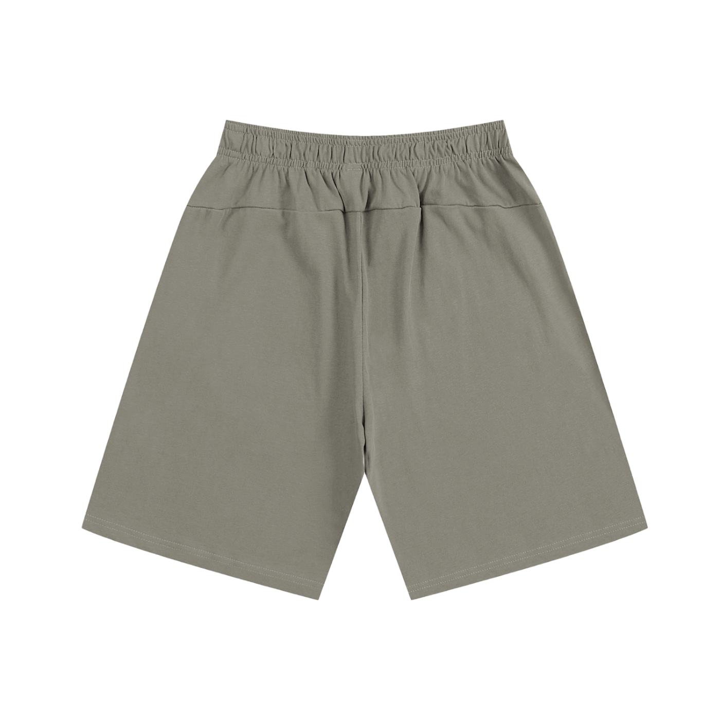 Khaki shorts on a white background