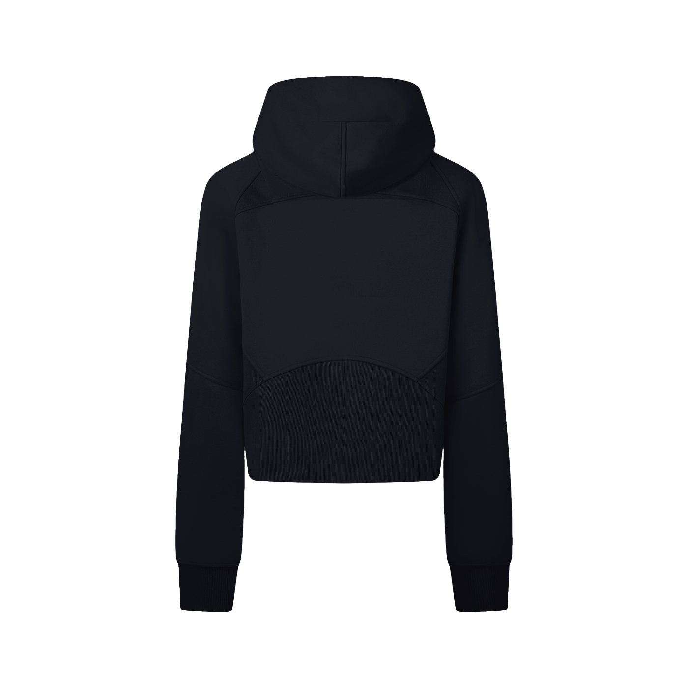 Black hoodie on a white background
