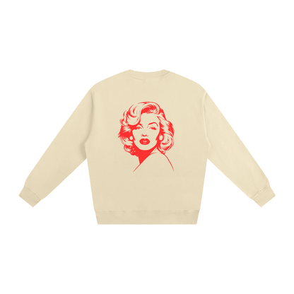 Model styling VÉRON Marilyn Monroe oversized sweatshirt urban fashion look 5
