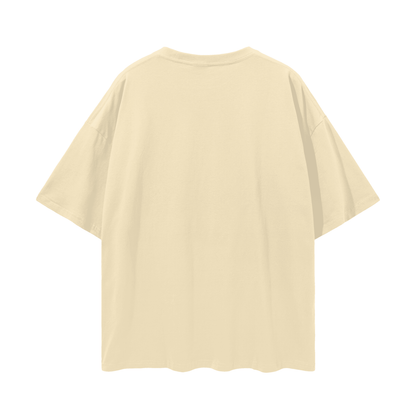Beige t-shirt on a white background