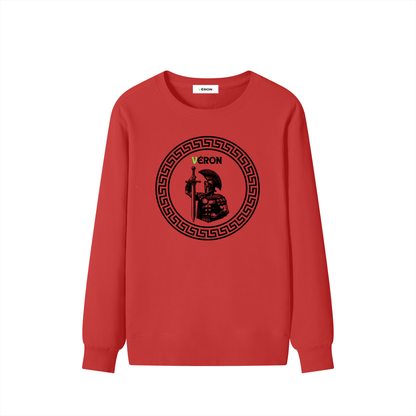 Model wearing VÉRON Le Cavalier knit sweater streetwear style 4