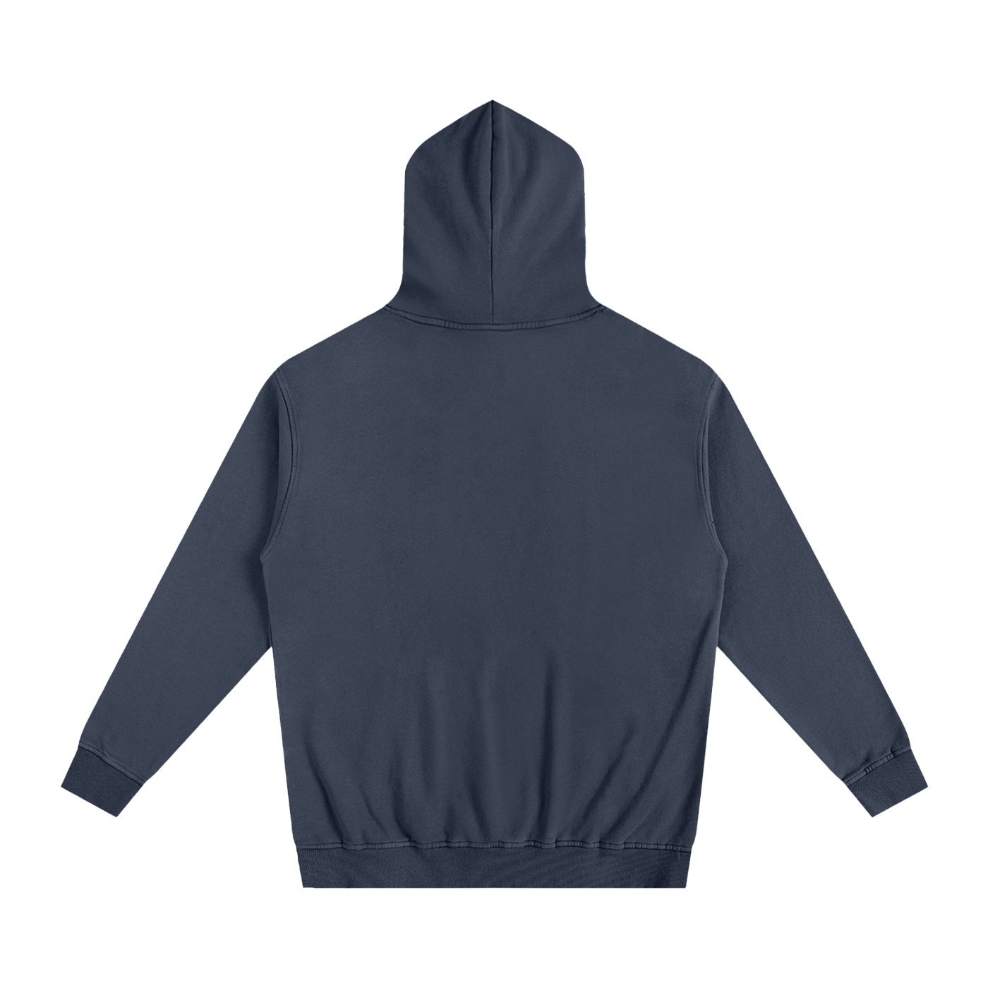 Navy blue hoodie on a white background