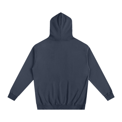 Navy blue hoodie on a white background