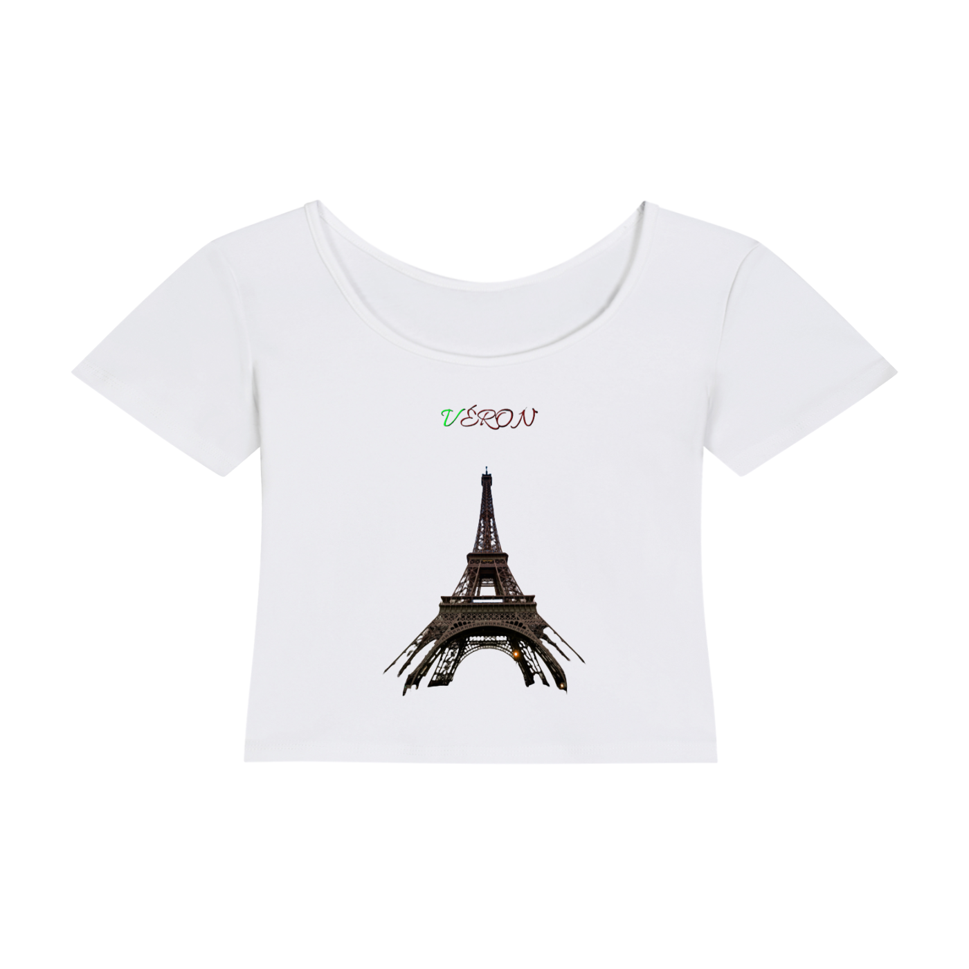 VÉRON Paris streetwear-inspired Eiffel Tower women’s shirt.