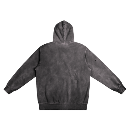 Gray hoodie on a white background