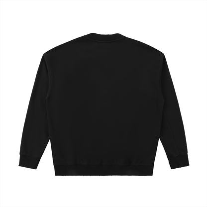black heavyweight designer sweater for men and women 8
