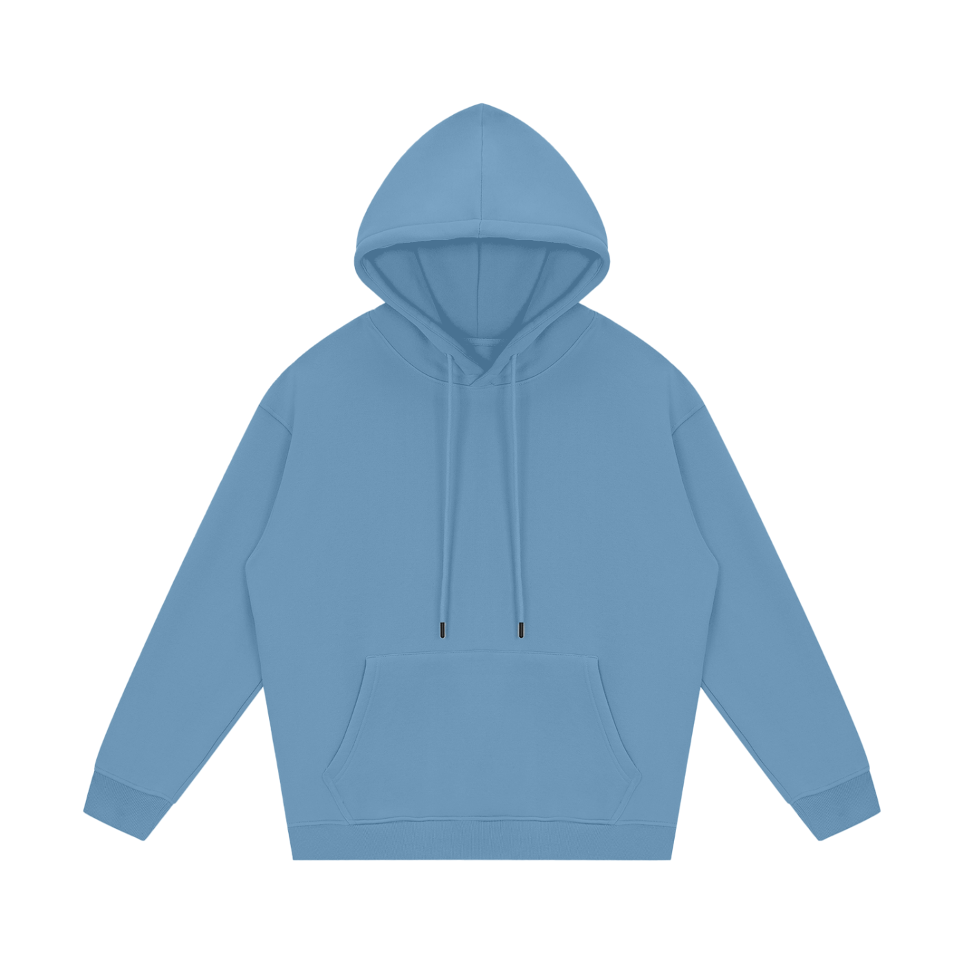 Blue hoodie on a white background