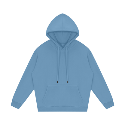 Blue hoodie on a white background