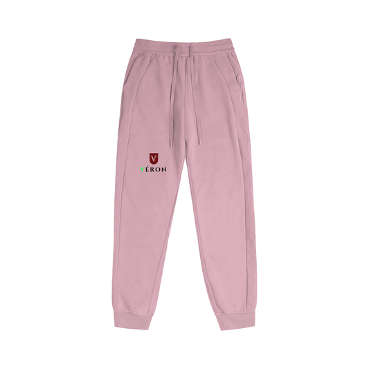 VÉRON Medeline women's fitted joggers with half-zip ankles.

