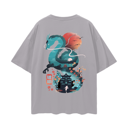 Model styling VÉRON Le Monastère unisex T-shirt with streetwear fit 6