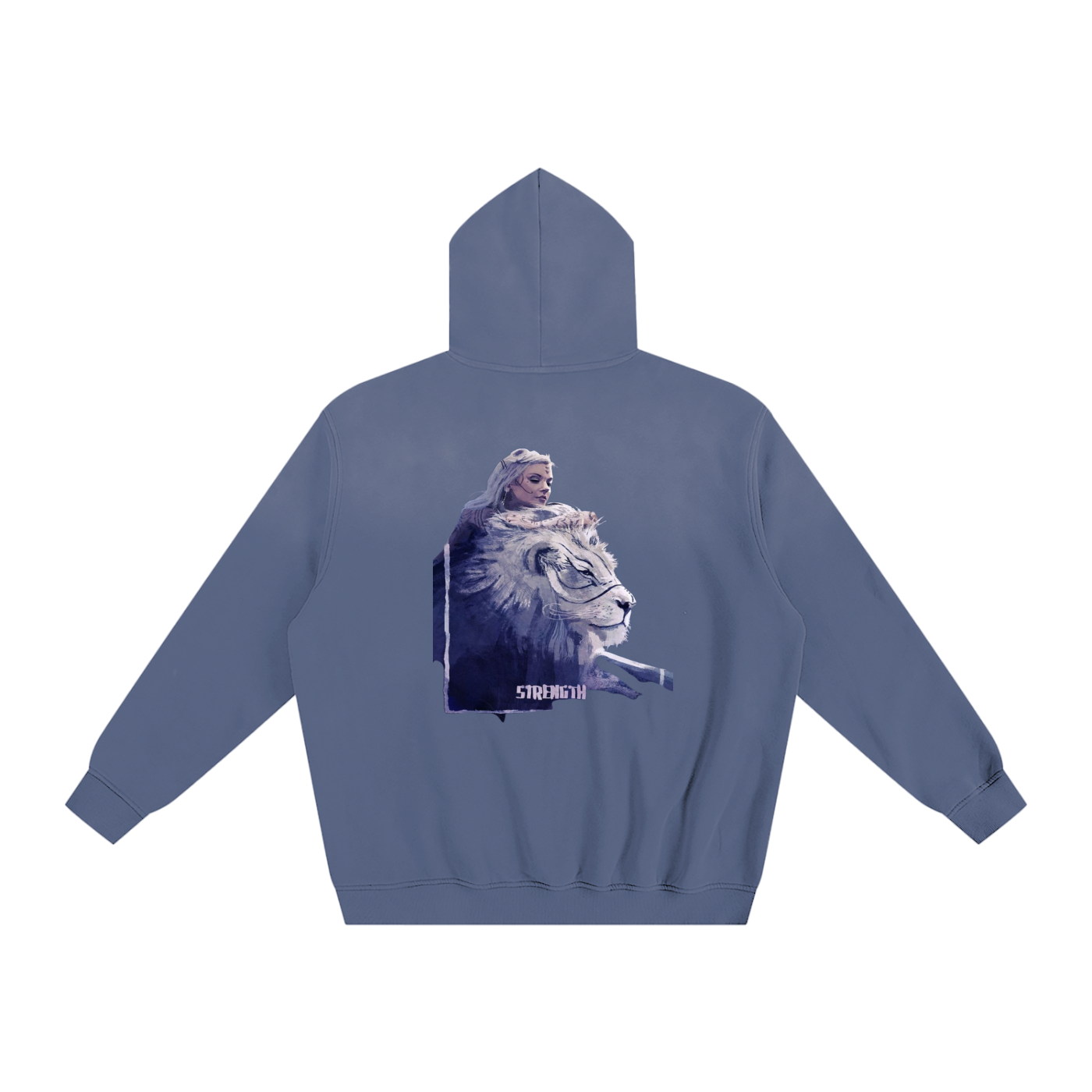 Model styling VÉRON La Fille hoodie in urban streetwear outfit 7