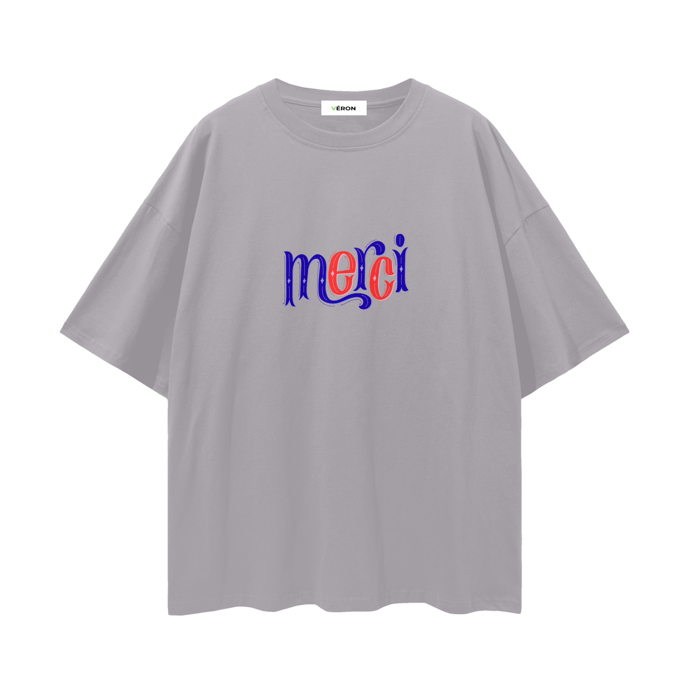 Model styling VÉRON Merci streetwear T-shirt 7