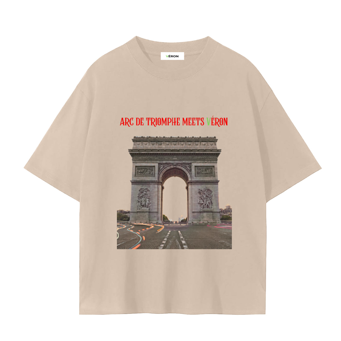 VÉRON Arc de Triomphe Meets VÉRON Premium Unisex T-Shirt