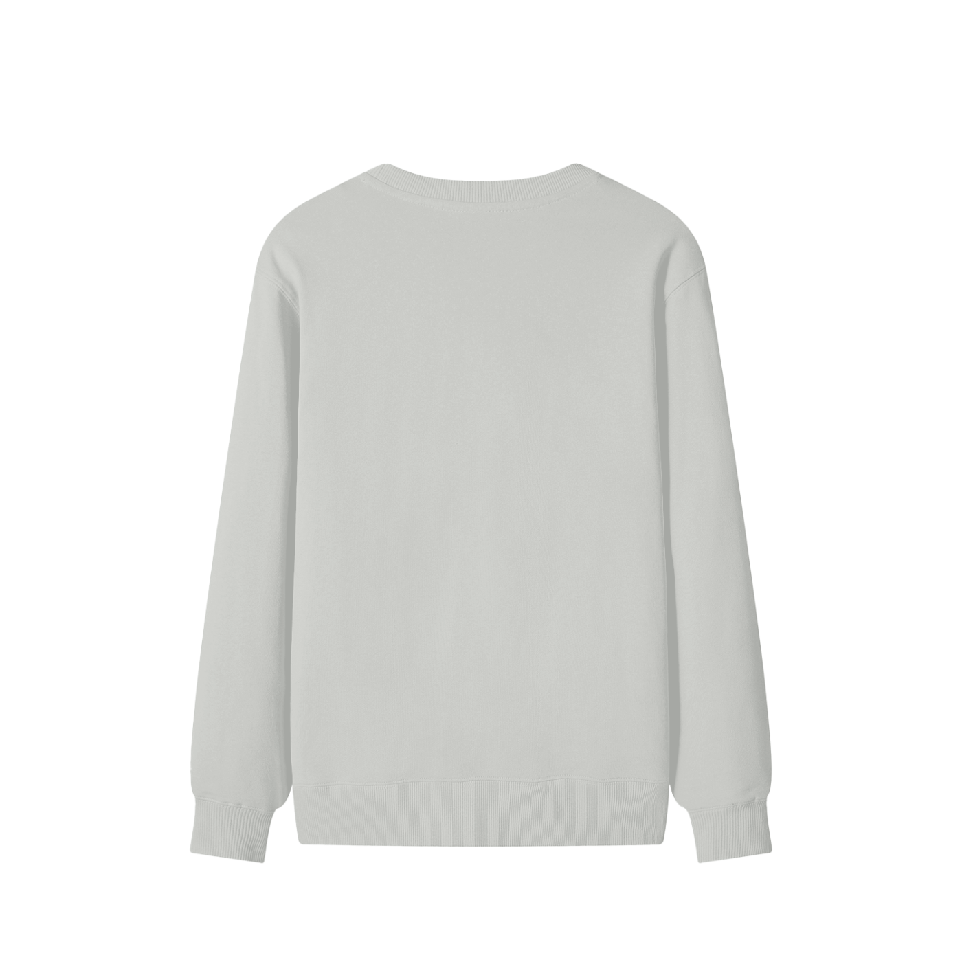 Light gray lSweatshirt on a white background