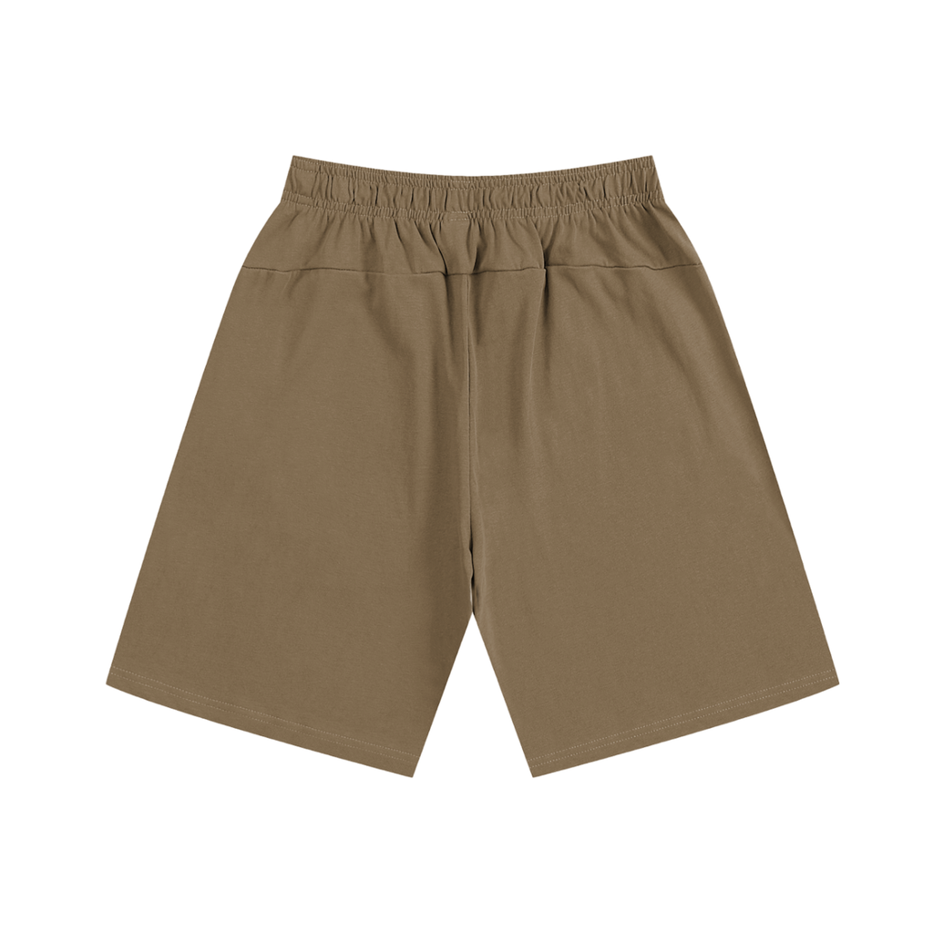 Brown shorts on a white background