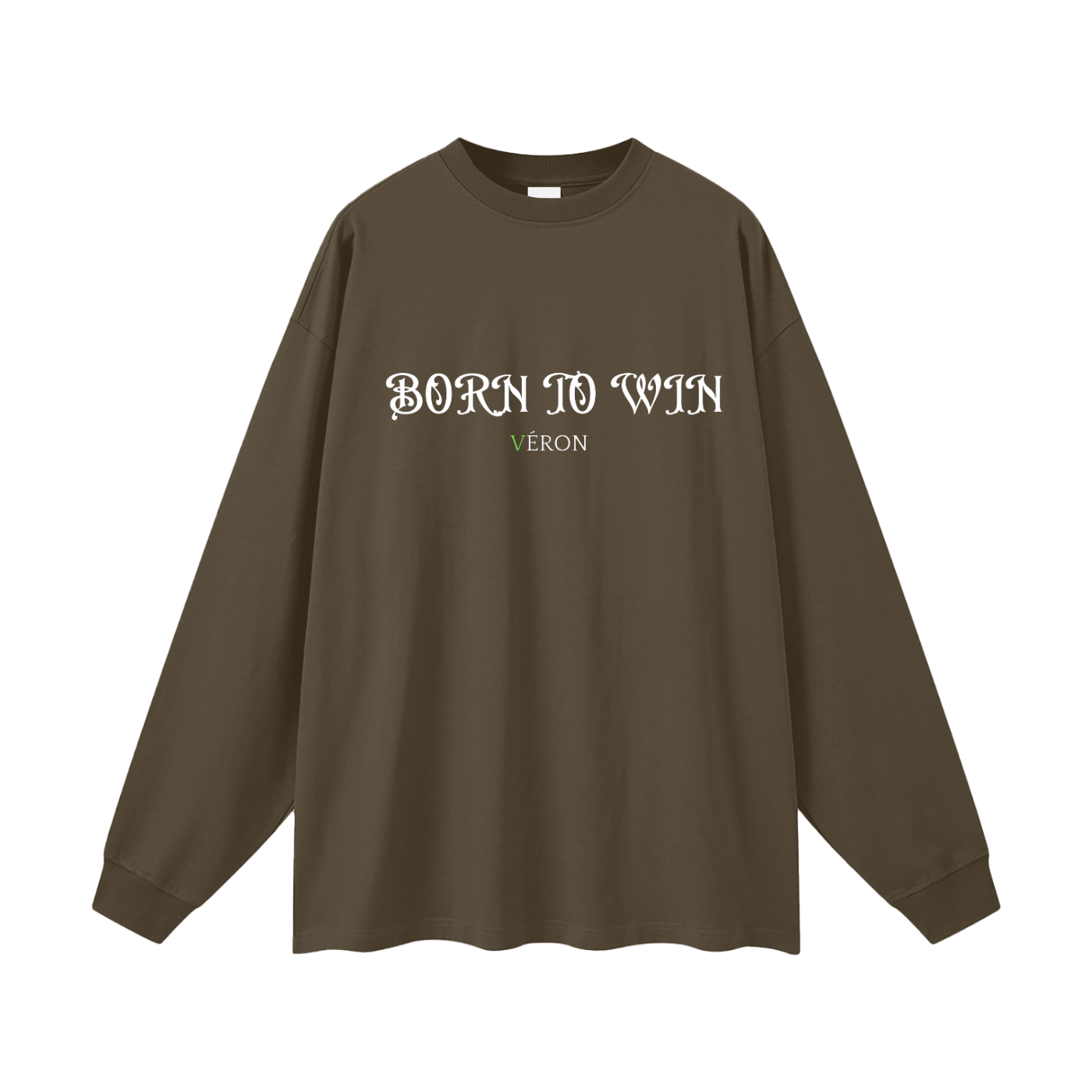 VÉRON BORN TO WIN  Oversized Premium Unisex Long Sleeve Shirt