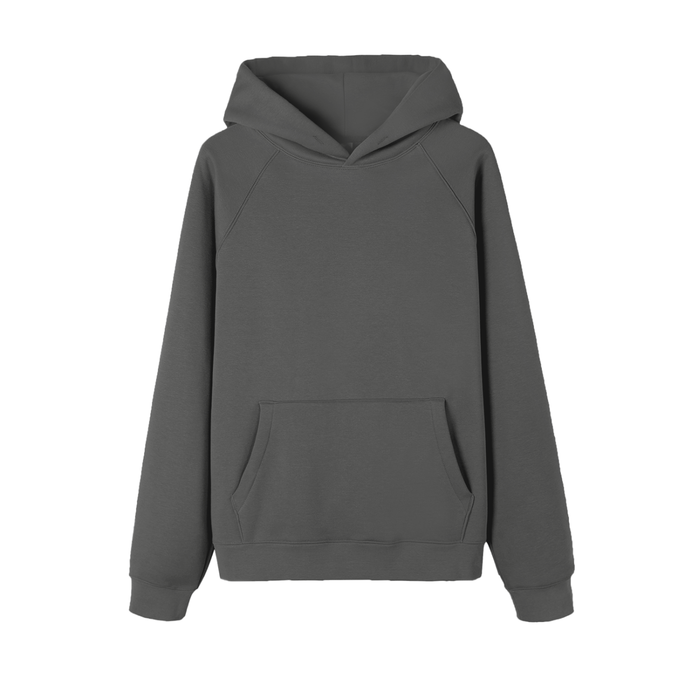 Gray hoodie on a white background