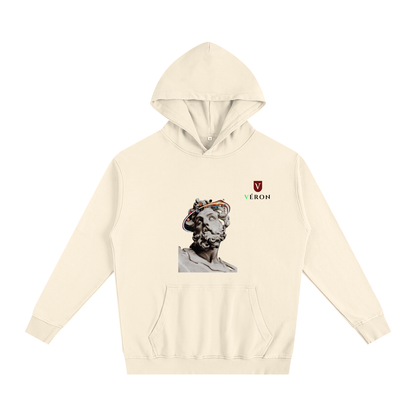 VÉRON La Sculpture Premium Unisex Hoodie front view with luxury print 3.


