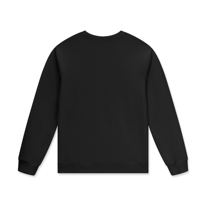 Black sweatshirt on a white background