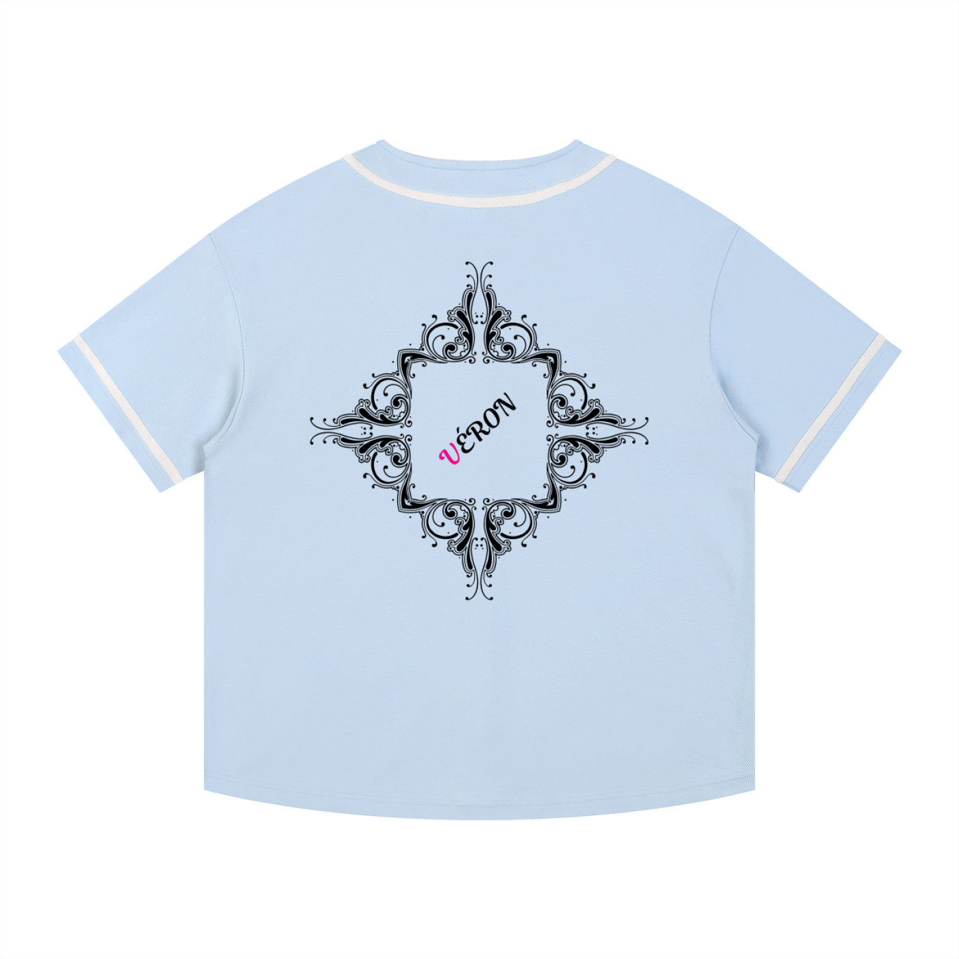 VÉRON Noblesse Éternelle Button Up Jersey Shirt 2