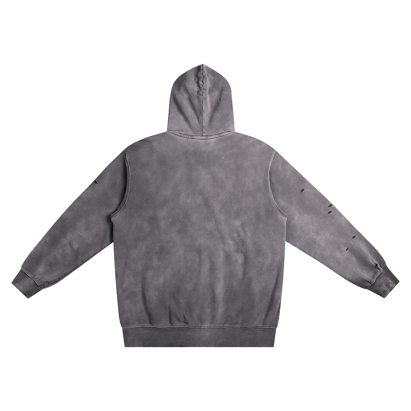 Gray hoodie on a white background