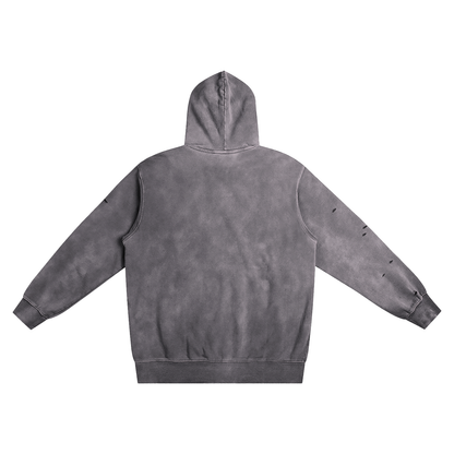 Gray hoodie on a white background
