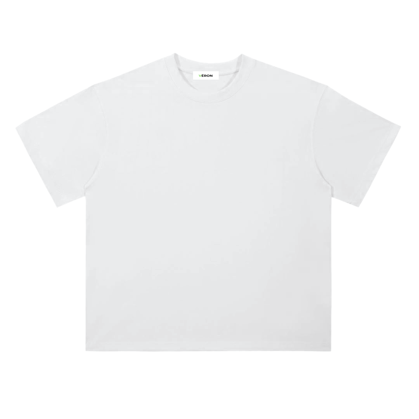 White t-shirt on a white background