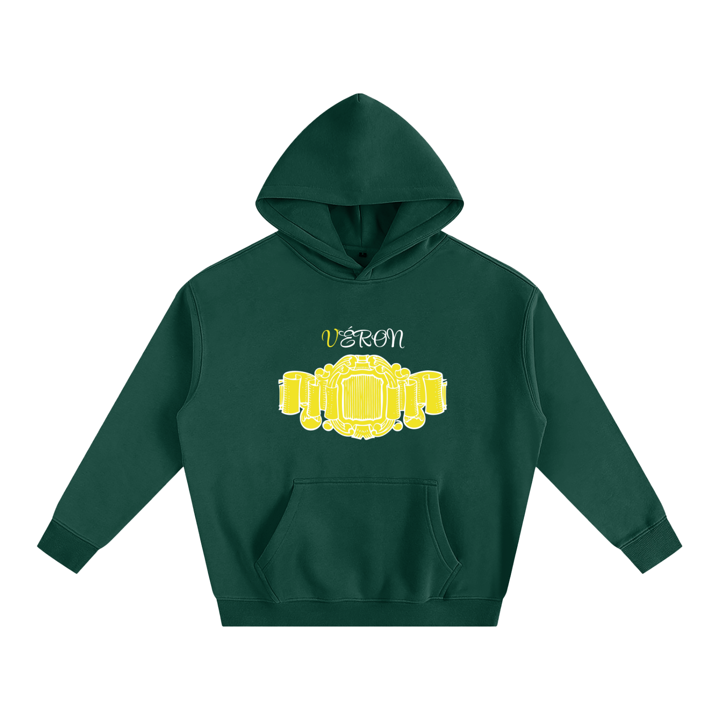 luxury gold accent oversized hoodie for men and women 5