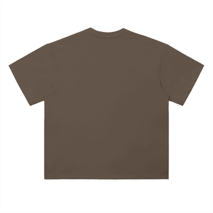 Brown t-shirt on a white background