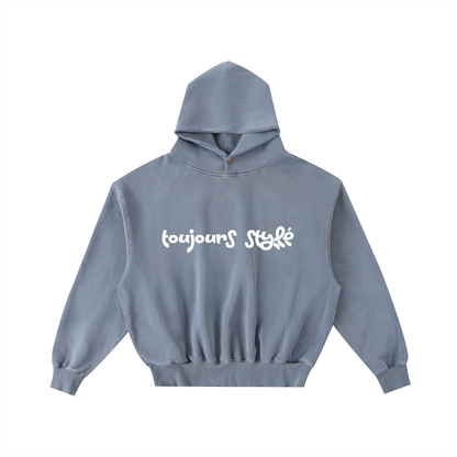 Washed heavyweight designer hoodie for men and women 6