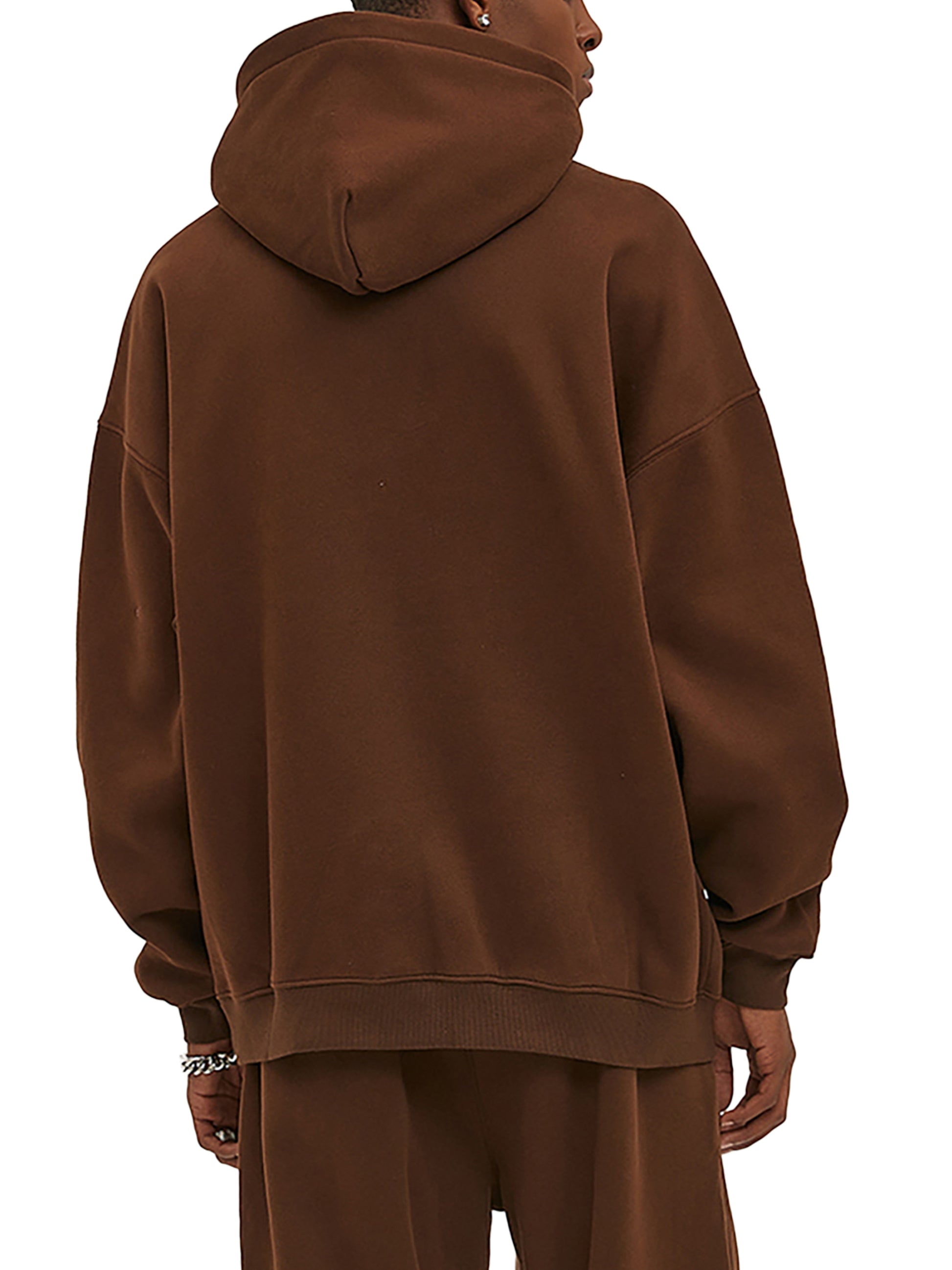 luxury gold accent oversized hoodie for men and women 2