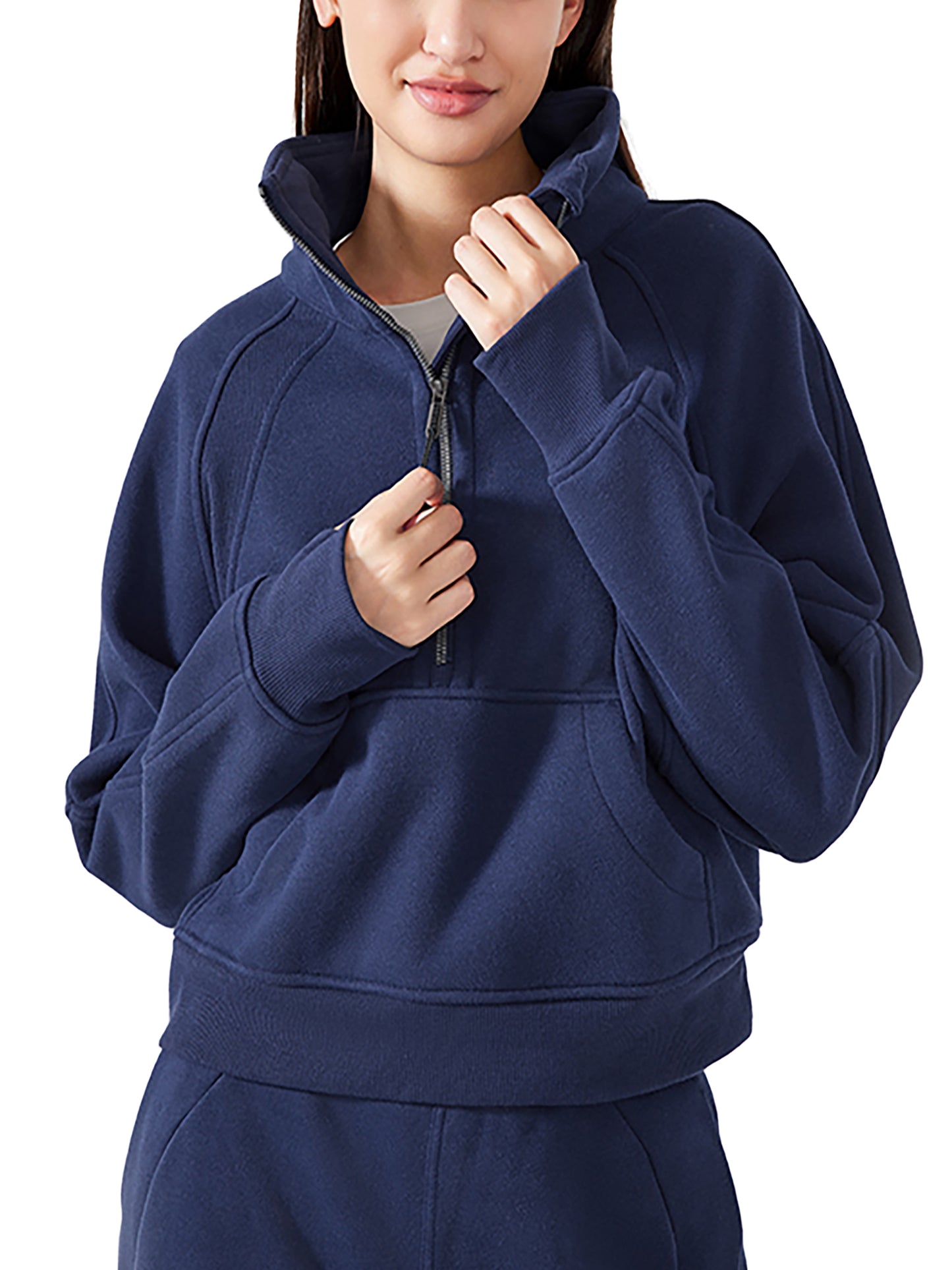 Model wearing VÉRON women’s luxury streetwear sweatshirt 4