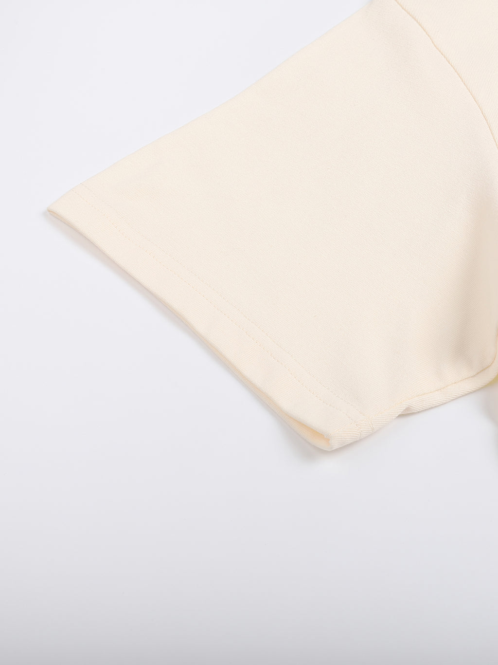 Beige fabric on a white background