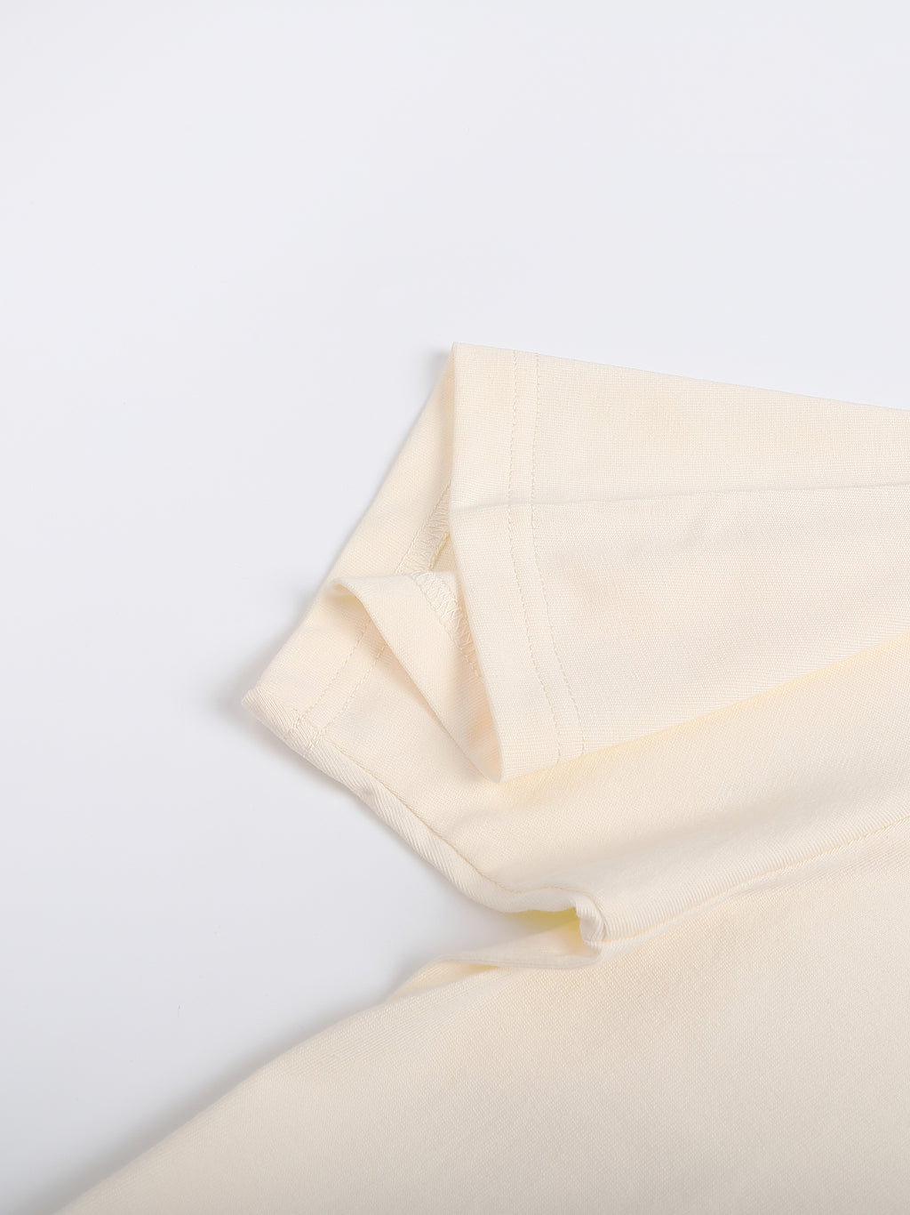 Beige fabric on a light gray background