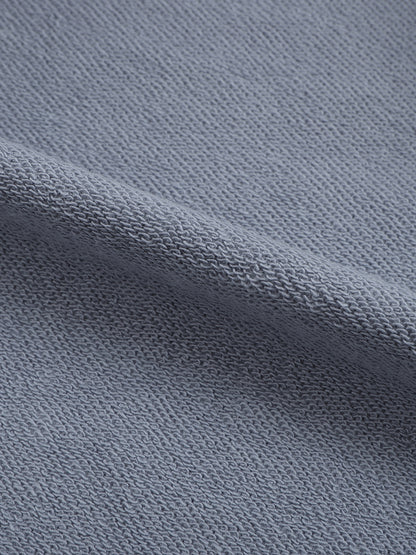 Close-up of textured blue fabric