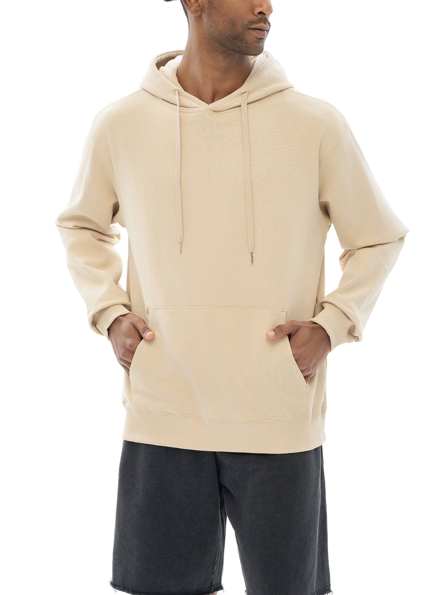 Lifestyle shot of VÉRON Quartz hoodie with minimalist streetwear vibe 1