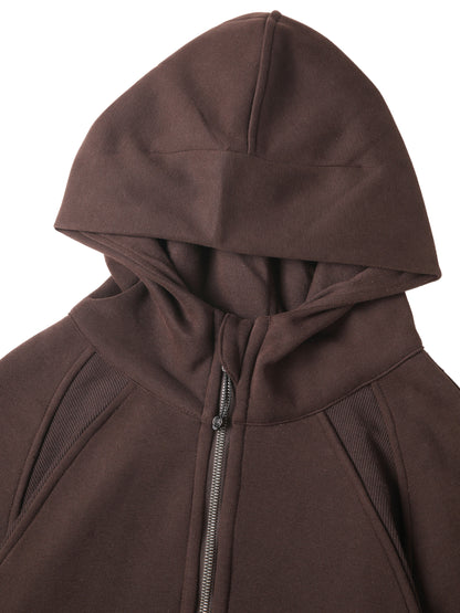 Moisture-wicking fabric detail on VÉRON Medeline activewear hoodie.


