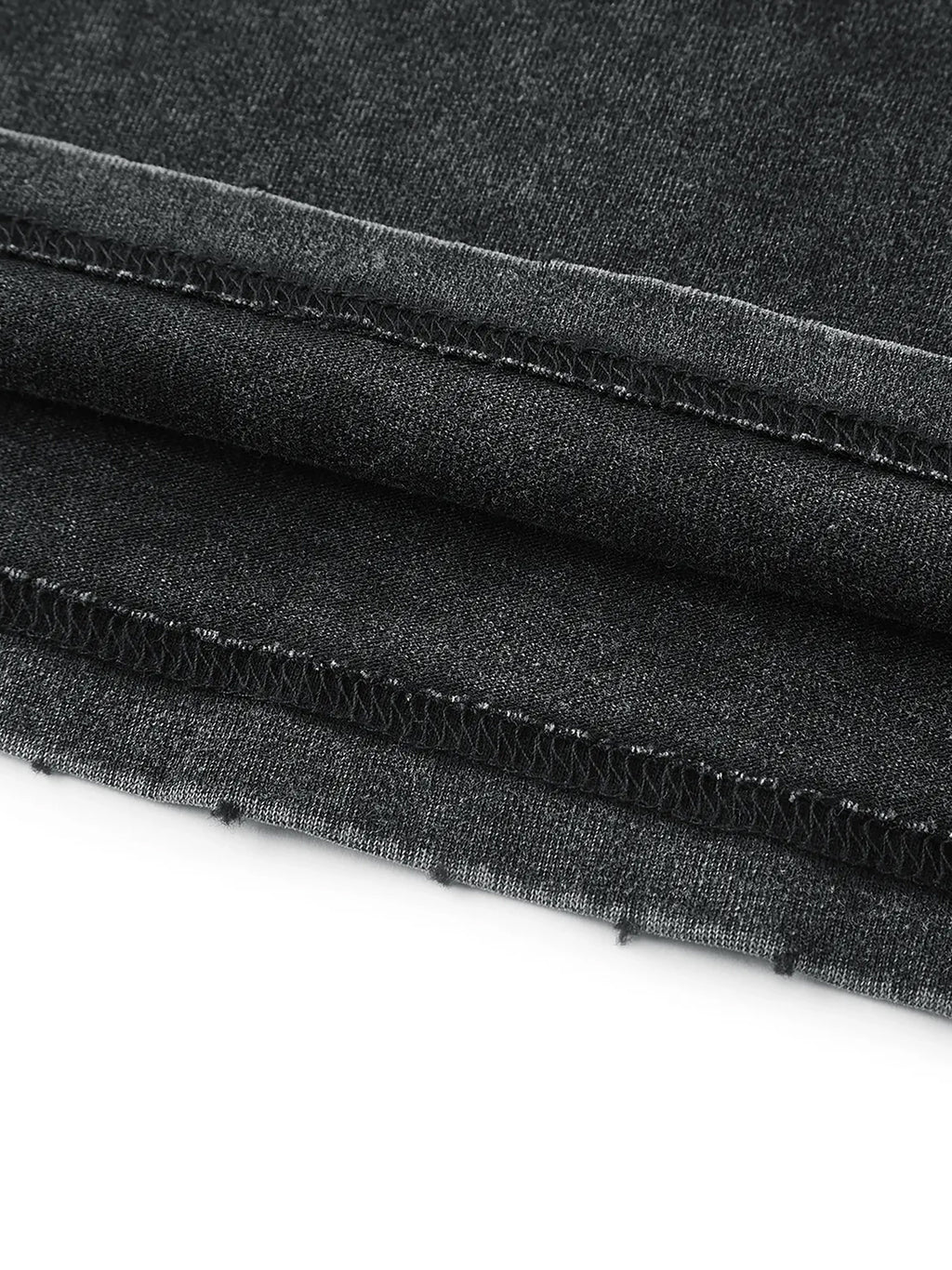 Close-up of faded fabric texture on VÉRON Lumière washed tank 2