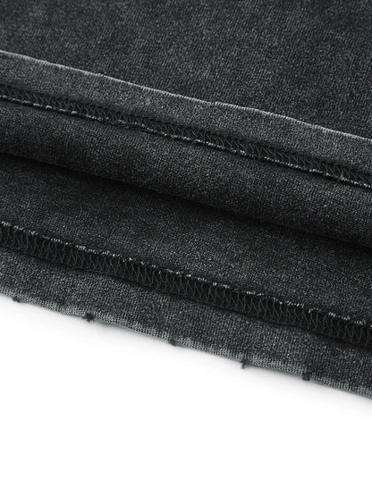 Close-up of faded fabric texture on VÉRON Lumière washed tank 2