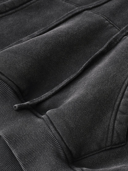 Close-up of a textured black fabric surface