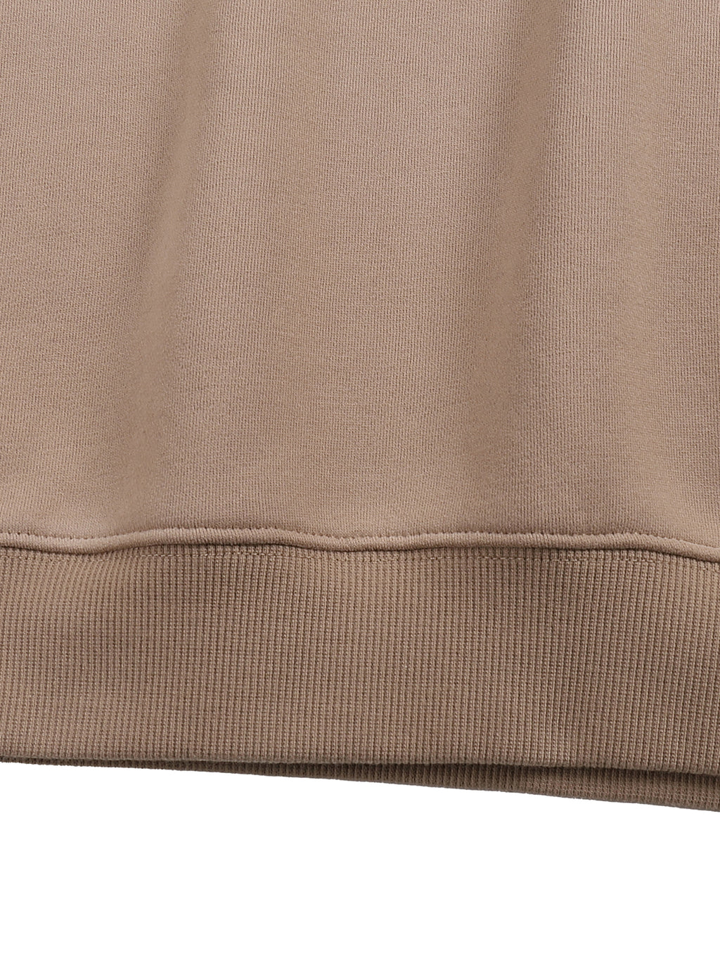 Close-up of a brown fabric texture on a white background