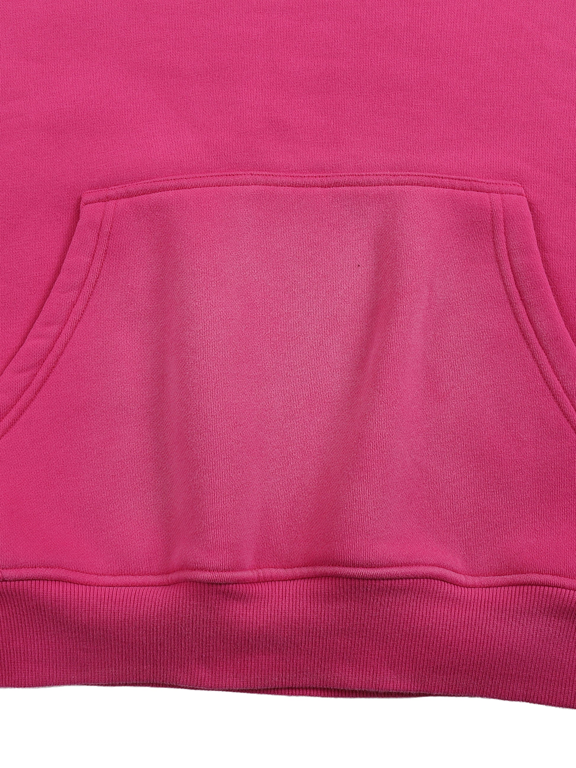 Close-up of a pink hoodie pocket on a white background